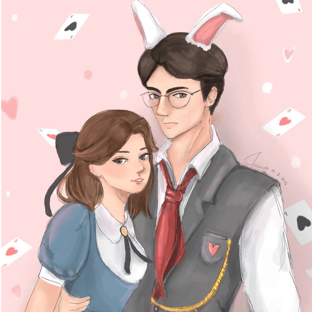 Illustration focused on floral patterns