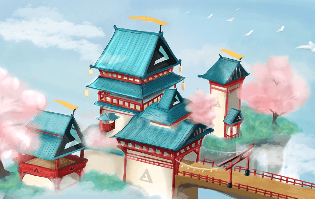 Painting postcard created for an event